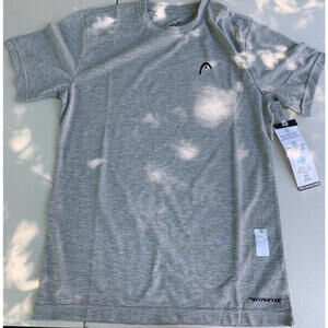 HEAD Hypertek Comfort Stretch Athletic Short Sleeve Gray T-Shirt Mens S #156
